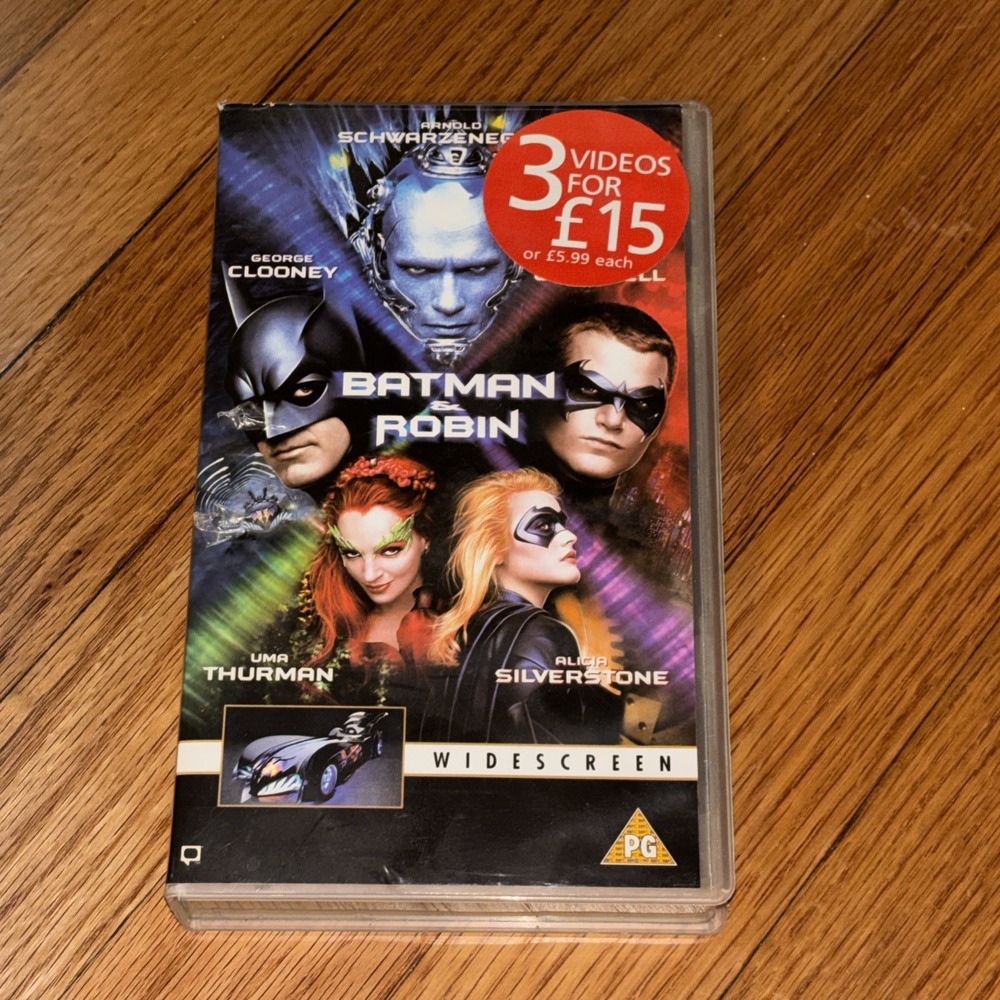 Batman and Robin. Widescreen Video/VHS. In Hard Box Limited Edition.
